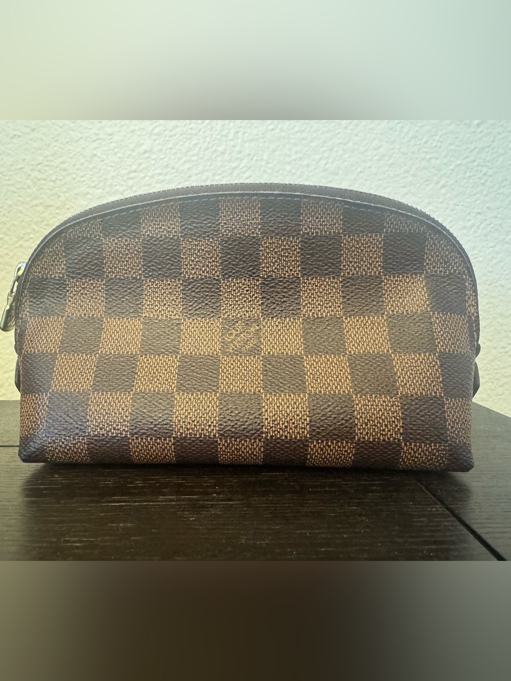 AUTHENTIC LOUIS VUTTON DAMIER EBENE COSMETIC PM POUCH